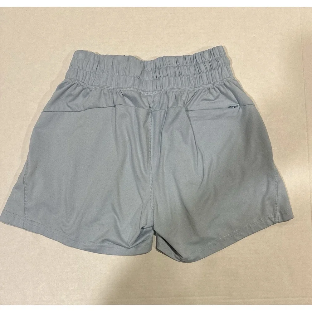 GOAT USA Shorts Embroidered Leg Light Blue Drawstring Elastic 22 In. Waist Boys